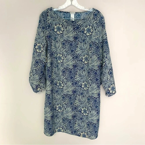 Morris & Co X Target Blue White Floral Dress 12 - Picture 2 of 13